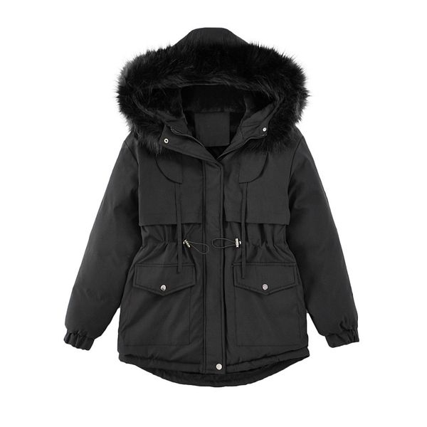 2021 new winter european and american style mauri hooded collar thickened warm pocket waist cotton padded jacket w7tx, Black
2021 new winter european and american style mauri hooded collar thickened warm pocket waist cotton padded jacket w7tx, Black