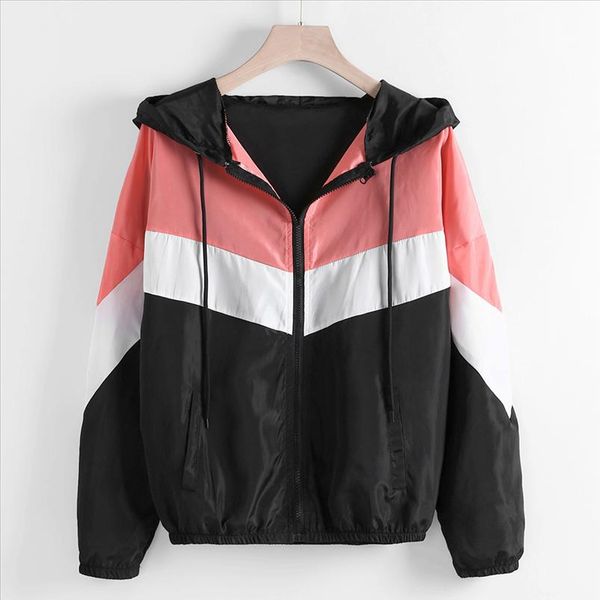 jaycosin jacket for women windbreaker long sleeve women jacket fitness ladies patchwork thin sport coat womens clothing 19dec16, Black;brown
jaycosin jacket for women windbreaker long sleeve women jacket fitness ladies patchwork thin sport coat womens clothing 19dec16, Black;brown
