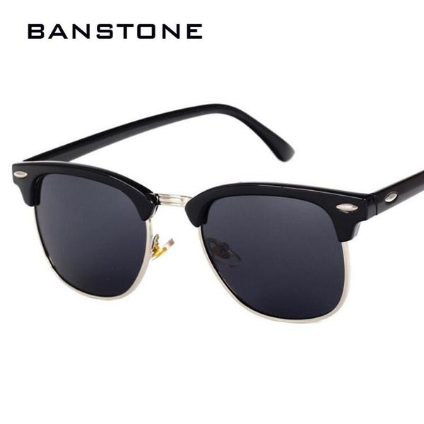 sunglasses banstone classic half metal polarized men women glasses mirror sun fashion gafas, White;black
sunglasses banstone classic half metal polarized men women glasses mirror sun fashion gafas, White;black