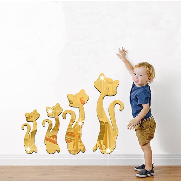 four kittens mirror stickers environmentally removable background stereo wall stickers home decoration mirror sticker
four kittens mirror stickers environmentally removable background stereo wall stickers home decoration mirror sticker