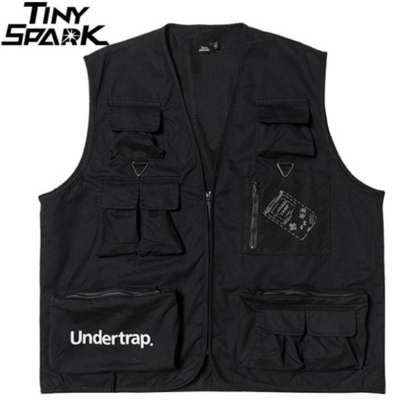 hip hop combat vest cargo jacket streetwear men harajuku tactical vest bomber waistcoat military utility vest multi pockets 201114, Black;white
hip hop combat vest cargo jacket streetwear men harajuku tactical vest bomber waistcoat military utility vest multi pockets 201114, Black;white
