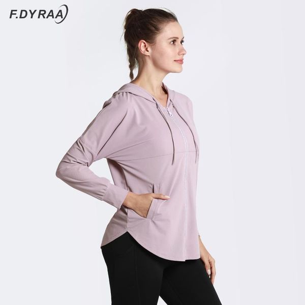 f.dyraa women running zipper hooded jackets loose sports long sleeve coats quick dry fitness yoga workout outerwear for woman, Black;red
f.dyraa women running zipper hooded jackets loose sports long sleeve coats quick dry fitness yoga workout outerwear for woman, Black;red
