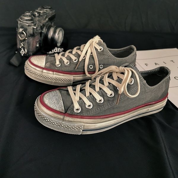 man dirty high retro vintage style boys sneakers fashion canvas lace up low upper denim cloth shoes 35-44 y200801, Black
man dirty high retro vintage style boys sneakers fashion canvas lace up low upper denim cloth shoes 35-44 y200801, Black