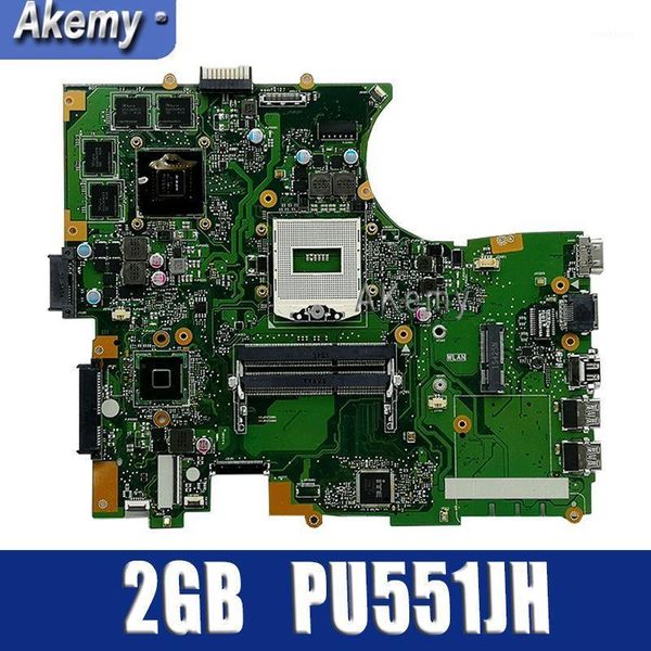 

pu551jh lapmotherboard for asus pu551jh pu551j pu551 test original mainboard n15p-q1 quadro k1100m 2gb video card1