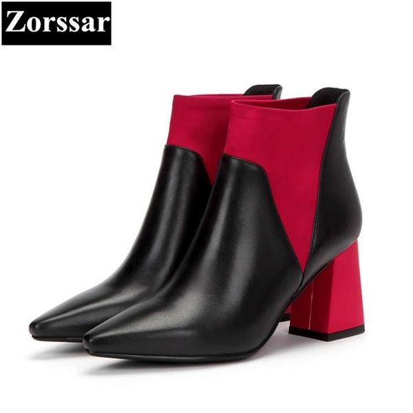 boots {zorssar} 2021 large size 33-42 womens pointed toe thick heel ankle fashion women high heels equestrian, Black
boots {zorssar} 2021 large size 33-42 womens pointed toe thick heel ankle fashion women high heels equestrian, Black
