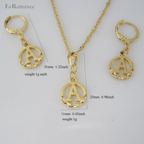 foromance- gold gp 26 letters initials from a to t circle star carved pendant 18" water wave necklace earring set, Silver
foromance- gold gp 26 letters initials from a to t circle star carved pendant 18" water wave necklace earring set, Silver