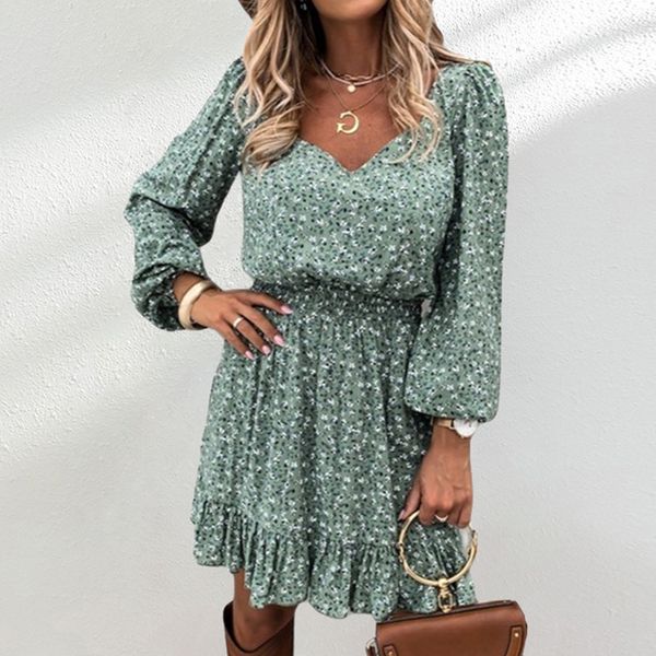 2021 new autumn long sleeve square collar floral women winter casual ruffle a line print slim female boho mini party vestidos ux60, Black;gray
2021 new autumn long sleeve square collar floral women winter casual ruffle a line print slim female boho mini party vestidos ux60, Black;gray