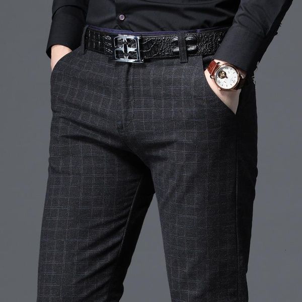 2019 осенние новые мужские повседневная slim fit брюки 2 цвет бизнес мода стремясь напорные черные брюки мужской бренд одежда, Black
2019 осенние новые мужские повседневная slim fit брюки 2 цвет бизнес мода стремясь напорные черные брюки мужской бренд одежда, Black