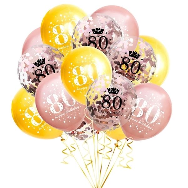 15pcs/pack confetti balloons latex 16 18 30 40 50 60 70 80 90 anniversary balloon birthday party wedding engagement decoration g12203
15pcs/pack confetti balloons latex 16 18 30 40 50 60 70 80 90 anniversary balloon birthday party wedding engagement decoration g12203