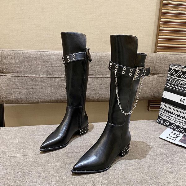 woman shoes boots for women fashion pointed toe rider boots female women shoes chunky heel rivet ladies knee high1, Black
woman shoes boots for women fashion pointed toe rider boots female women shoes chunky heel rivet ladies knee high1, Black