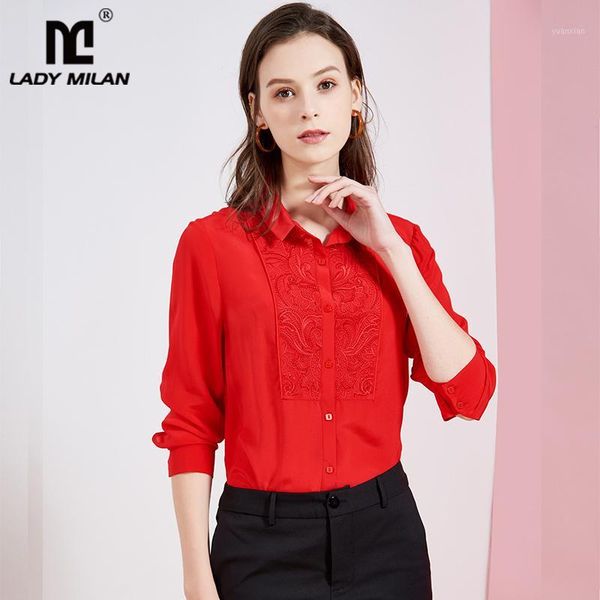 100% pure silk women's runway shirts turn down collar long sleeves embroidery beaded fashion elegant blouse shirt1, White
100% pure silk women's runway shirts turn down collar long sleeves embroidery beaded fashion elegant blouse shirt1, White
