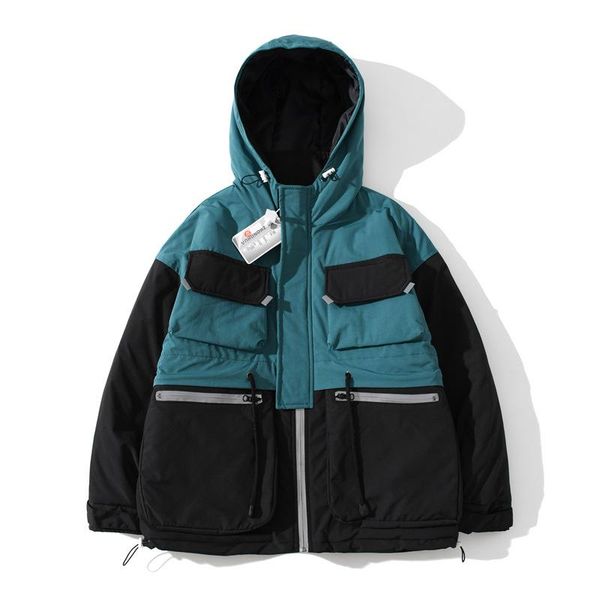 men's down & parkas men hip hop hooded padded jacket coat casual patchwork reflective streetwear functional tooling couple cotton winte, Black
men's down & parkas men hip hop hooded padded jacket coat casual patchwork reflective streetwear functional tooling couple cotton winte, Black