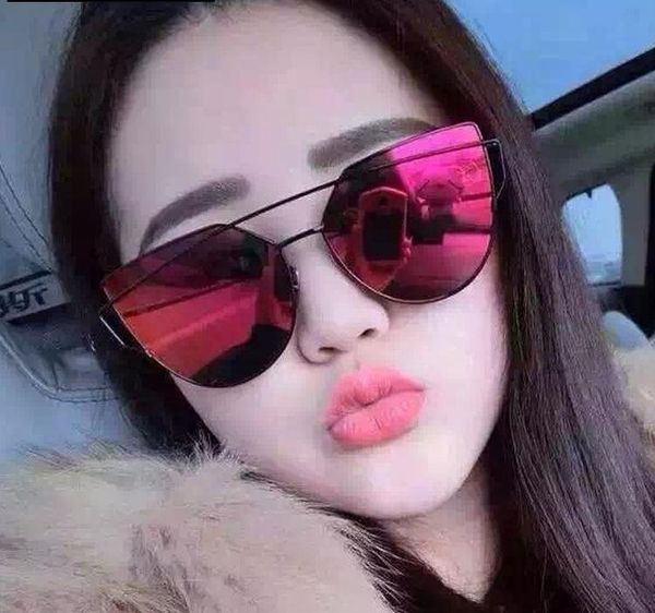 sunglasses fashion women cat eye classic brand designer glasses coating mirror flat anti-reflective lens n711, White;black
sunglasses fashion women cat eye classic brand designer glasses coating mirror flat anti-reflective lens n711, White;black