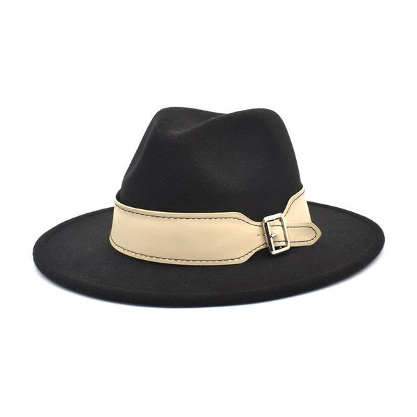 black vintage wide brim simple hat panama solid felt fedoras hat for men women classic british fedora, Blue;gray
black vintage wide brim simple hat panama solid felt fedoras hat for men women classic british fedora, Blue;gray