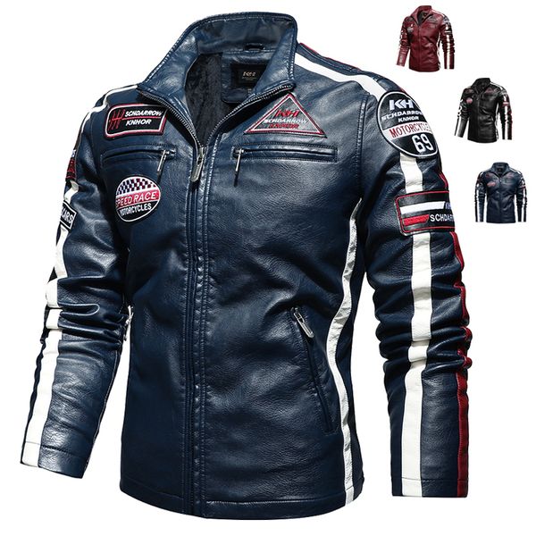 fashion stripe leather jacket men winter new velvet motorcycle jacket coat mens bomber cargo fihght faux pu outwear male 201120, Black
fashion stripe leather jacket men winter new velvet motorcycle jacket coat mens bomber cargo fihght faux pu outwear male 201120, Black