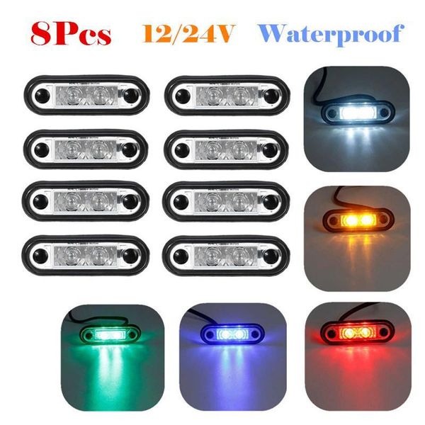8x 12/24v led side marker lights clearance rear tail brake indicator turn signal lamps for truck trailer tractor van waterproof1
8x 12/24v led side marker lights clearance rear tail brake indicator turn signal lamps for truck trailer tractor van waterproof1