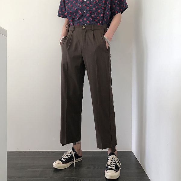 2021 new s-6xl you'll see straight summer released male casual breeches thin korean version of sheer joker-like color nine pants. pkme, Black
2021 new s-6xl you'll see straight summer released male casual breeches thin korean version of sheer joker-like color nine pants. pkme, Black