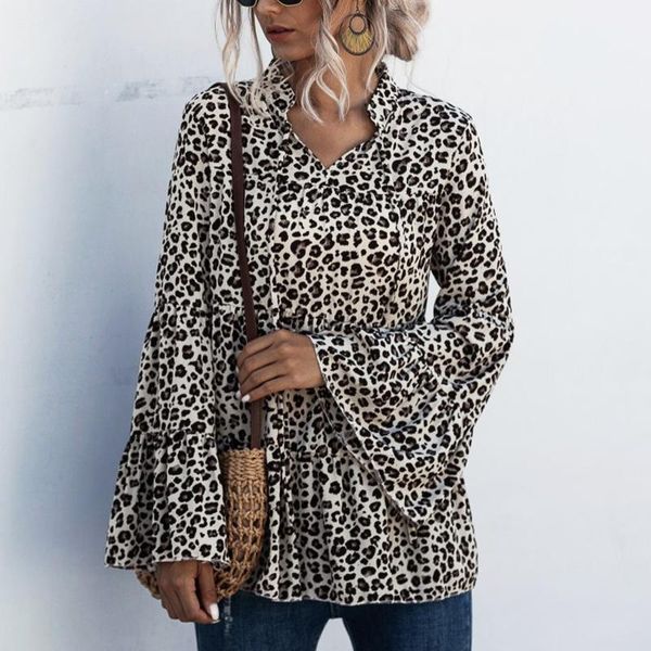 women shirts 2020 summer ladies elegant retro leopard print v-neck lace sleeve loose shirt womens blouses clothing1, White
women shirts 2020 summer ladies elegant retro leopard print v-neck lace sleeve loose shirt womens blouses clothing1, White