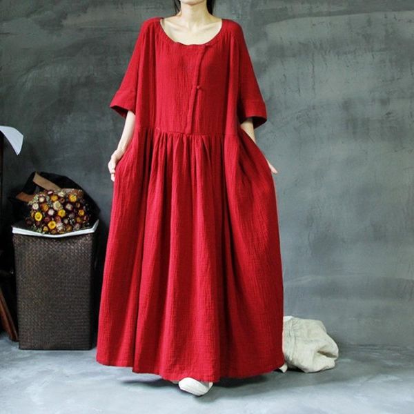 casual dresses 2021 spring summer women three quarter sleeve long dress,plus size -5xl cotton linen dress,women autumn dress vestidos, Black;gray
casual dresses 2021 spring summer women three quarter sleeve long dress,plus size -5xl cotton linen dress,women autumn dress vestidos, Black;gray
