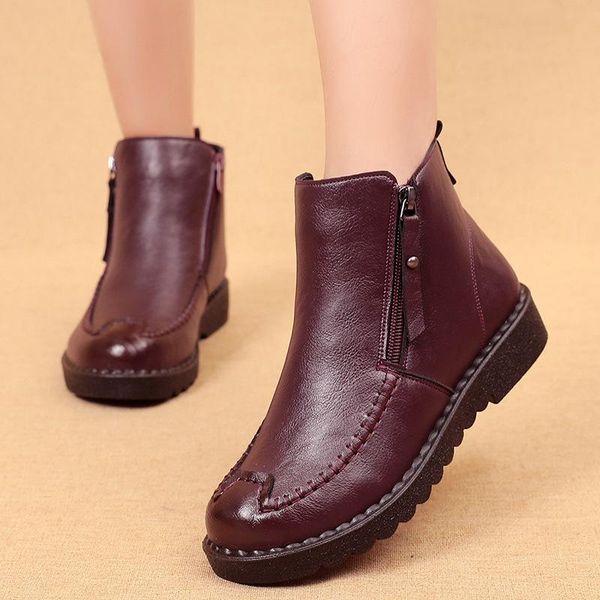 boots 2021 fashion mother comfort winter shoes female genuine leather ankle women warm fur size 35-41, Black
boots 2021 fashion mother comfort winter shoes female genuine leather ankle women warm fur size 35-41, Black