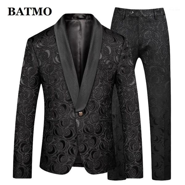 batmo 2020 new arrival fashion jacquard rose suits men,men's wedding dress suits,plus-size 866001, White;black
batmo 2020 new arrival fashion jacquard rose suits men,men's wedding dress suits,plus-size 866001, White;black