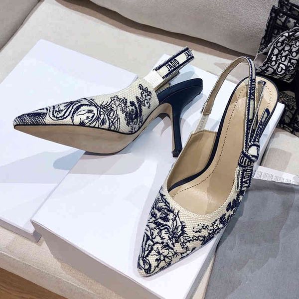 new spring baotou back empty sandals bow heel shoes embroidered pointed high heels women's fashion, Black
new spring baotou back empty sandals bow heel shoes embroidered pointed high heels women's fashion, Black