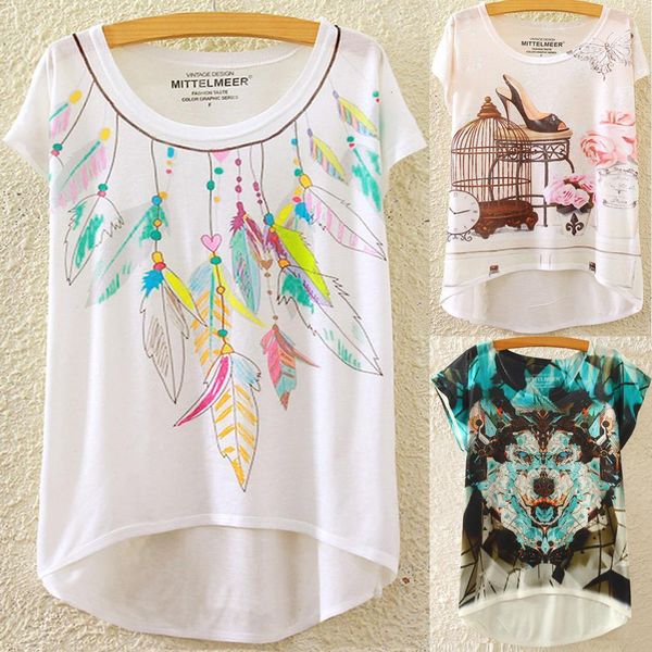 fashion summer kawaii cute t shirt harajuku high low style cat print t-shirt short sleeve t shirt women, White
fashion summer kawaii cute t shirt harajuku high low style cat print t-shirt short sleeve t shirt women, White