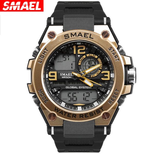 smael multi function outdoor watch for men, Slivery;brown