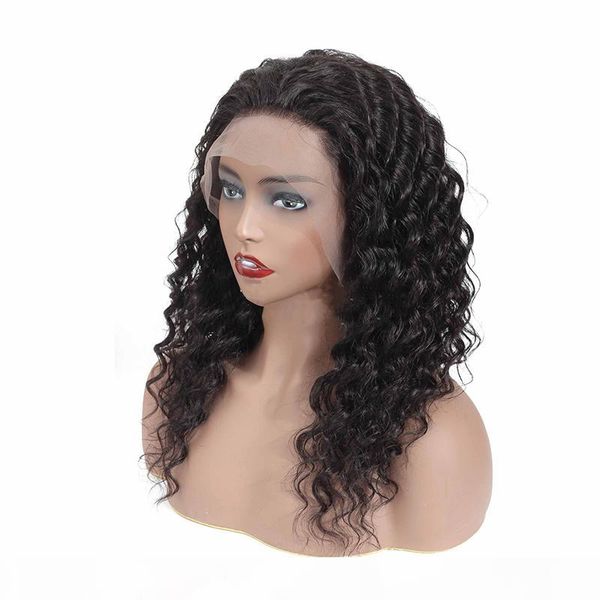 charmingqueen brazilian deep wave wig 13x4 lace front wig pre plucked deep wave human hair wig non remy, Black;brown
charmingqueen brazilian deep wave wig 13x4 lace front wig pre plucked deep wave human hair wig non remy, Black;brown