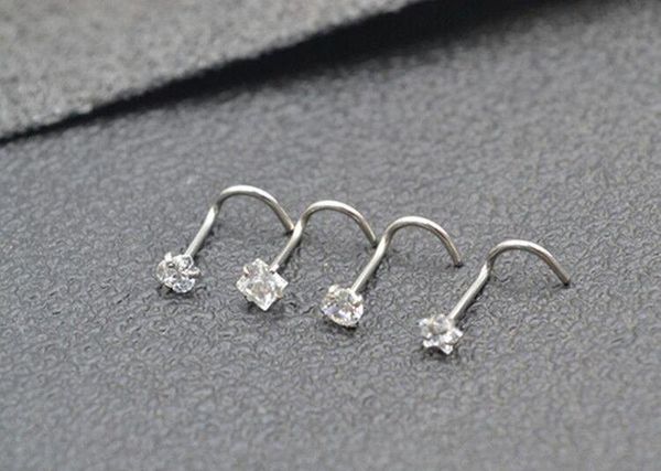 bar ring body piercing star stud nose cartilage tragus helix eyebrow shape heart nose zircon round earring screw stud jewelry wmtqv, Silver 
bar ring body piercing star stud nose cartilage tragus helix eyebrow shape heart nose zircon round earring screw stud jewelry wmtqv, Silver