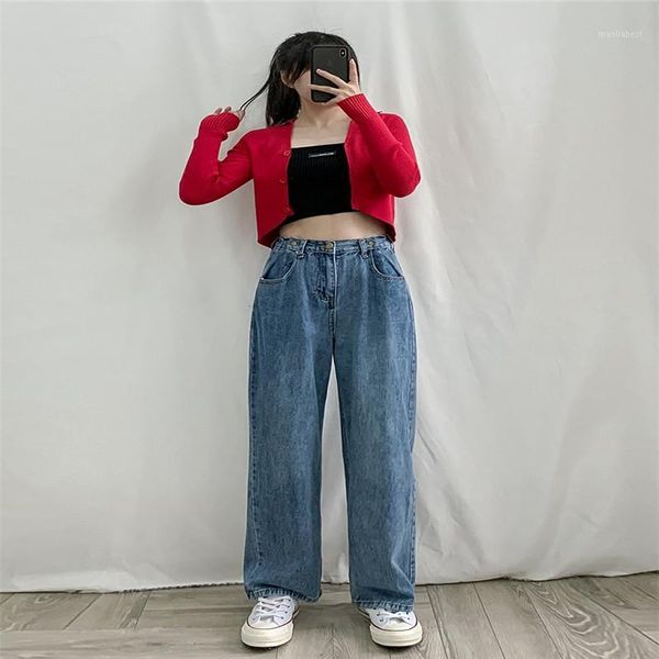 jeans woman women's jeans high waist wide leg women loose high waist pants wild mother ropa muje1, Blue
jeans woman women's jeans high waist wide leg women loose high waist pants wild mother ropa muje1, Blue
