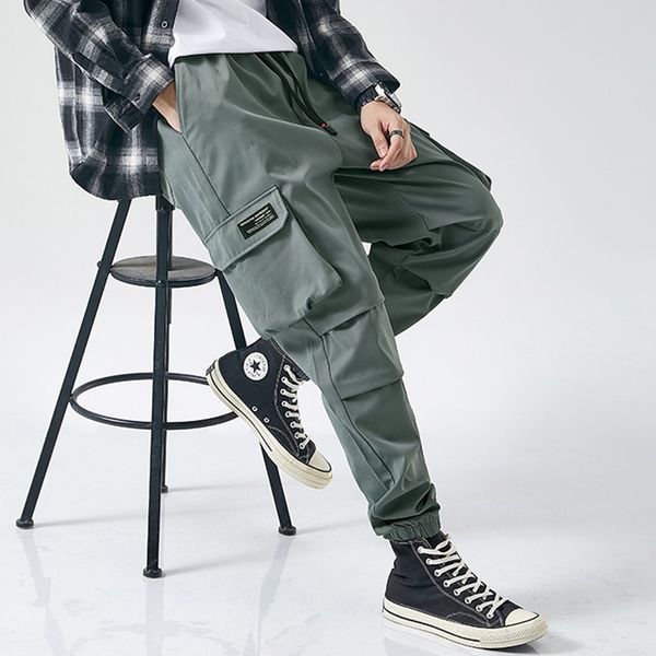 2021 new fashion multi-pockets causal cargo pants men streetwear men joggers baggy pants, Black
2021 new fashion multi-pockets causal cargo pants men streetwear men joggers baggy pants, Black
