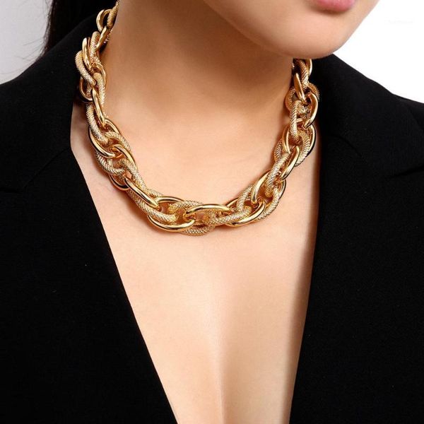 punk hip hop golden metal choker necklace for women statement fashion necklaces gothic cuban chunky chain charm necklace1, Golden;silver
punk hip hop golden metal choker necklace for women statement fashion necklaces gothic cuban chunky chain charm necklace1, Golden;silver