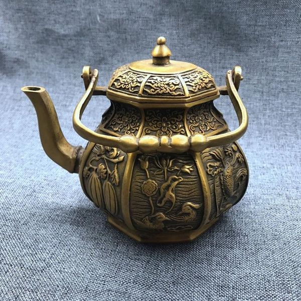 vintage antique pure brass statue copper carving ornament religious buddha yoga copper pot kettle
vintage antique pure brass statue copper carving ornament religious buddha yoga copper pot kettle