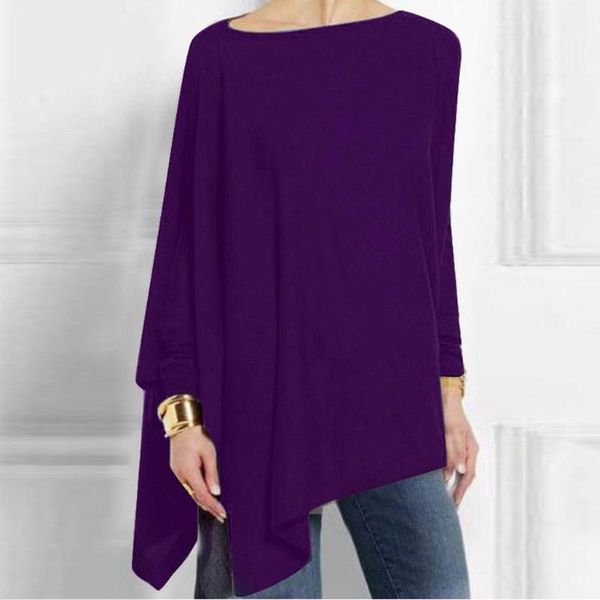elegant solid black blouse women casual long sleeve irregular blouse loose pullover womens and blouses ladies, White
elegant solid black blouse women casual long sleeve irregular blouse loose pullover womens and blouses ladies, White