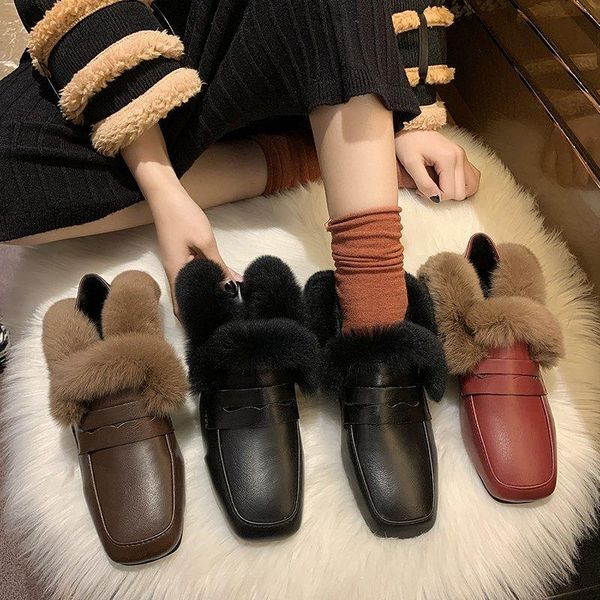winter shoes women british style all-match square toe oxfords shallow mouth casual female sneakers modis loafers with fur, Black
winter shoes women british style all-match square toe oxfords shallow mouth casual female sneakers modis loafers with fur, Black