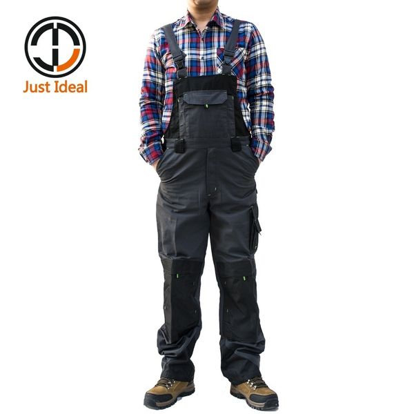 men cargo bib pant brace overall multi pockets canvas overall oxford waterproof tactical casual coverall knee pads pockets t200219, Black
men cargo bib pant brace overall multi pockets canvas overall oxford waterproof tactical casual coverall knee pads pockets t200219, Black