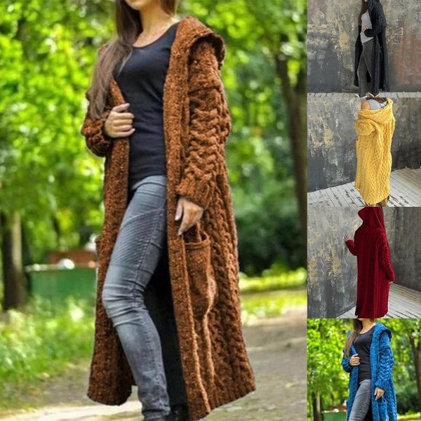 women cardigans solid color long sleeve braid knit cardigan hooded sweater coat overcoat loose ladies sweaters coat plus size, Black;brown
women cardigans solid color long sleeve braid knit cardigan hooded sweater coat overcoat loose ladies sweaters coat plus size, Black;brown