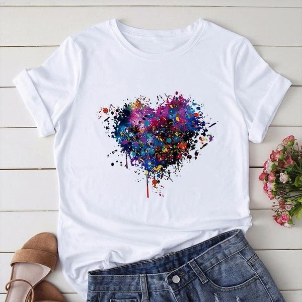 heart print tshirt women harajuku t shirts women summer short sleeve casual clothing o neck female t shirt 90s female, White
heart print tshirt women harajuku t shirts women summer short sleeve casual clothing o neck female t shirt 90s female, White