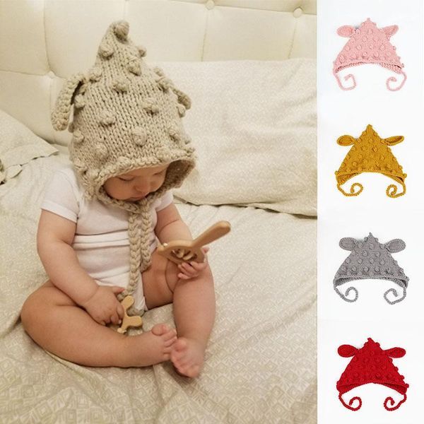 autumn winter warm pompom baby beanie cute deer ear knitted baby boy girl hat solid color kids earflap cap1, Yellow
autumn winter warm pompom baby beanie cute deer ear knitted baby boy girl hat solid color kids earflap cap1, Yellow