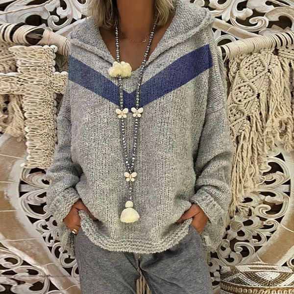 2020 european and american spring and autumn hooded pullover sweater blue v-neck women sweater hc0008, White;black
2020 european and american spring and autumn hooded pullover sweater blue v-neck women sweater hc0008, White;black