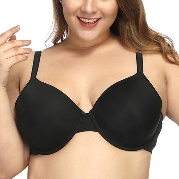 large size thin section underwear big size full cup women bras smooth bras1, Red;black