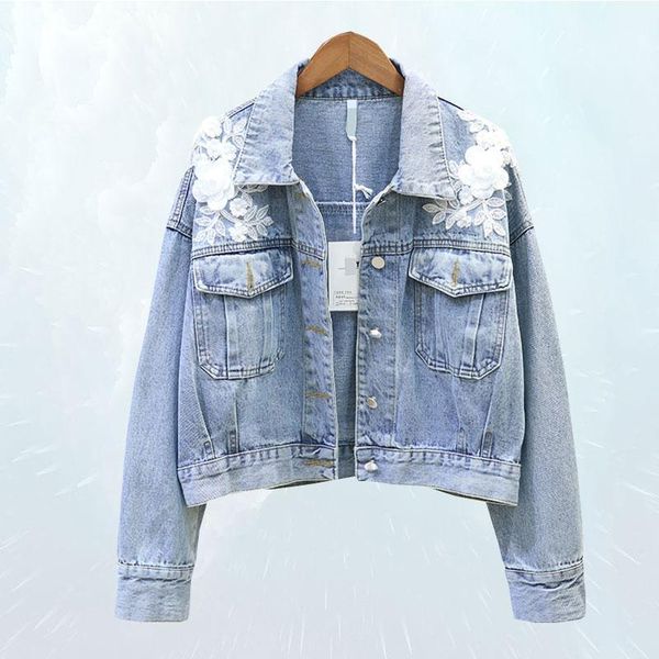 heavy work beaded fashion denim short coat 2019 spring autumn jacket women embroidery loose plus size jeans outwear sl1561, Black;brown
heavy work beaded fashion denim short coat 2019 spring autumn jacket women embroidery loose plus size jeans outwear sl1561, Black;brown
