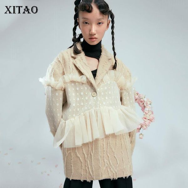 xitao mesh patchwork lace casual blazer women tide fashion new style notched collar long sleeve personality elegant coat zy4253, White;black
xitao mesh patchwork lace casual blazer women tide fashion new style notched collar long sleeve personality elegant coat zy4253, White;black