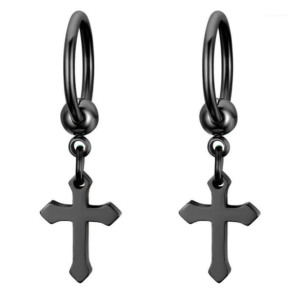 boniskiss men punk cross hoop earrings hiphop women stainless steel silver pierce earring vintage round jewelry for female1, Golden
boniskiss men punk cross hoop earrings hiphop women stainless steel silver pierce earring vintage round jewelry for female1, Golden