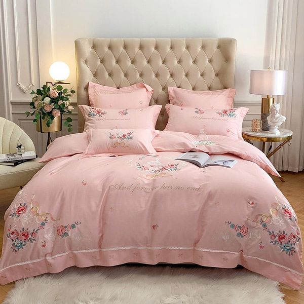 bedding sets 4/5/6/7pcs pink princess duvet cover cotton embroidery quilt bed linen bedspread comforter set sheet for home
bedding sets 4/5/6/7pcs pink princess duvet cover cotton embroidery quilt bed linen bedspread comforter set sheet for home