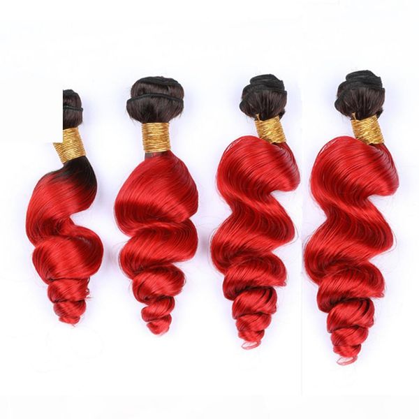 #1b red ombre loose wave indian human hair weave wefts dark roots ombre bright red wavy virgin human hair bundles 4pcs mixed length, Black;brown
#1b red ombre loose wave indian human hair weave wefts dark roots ombre bright red wavy virgin human hair bundles 4pcs mixed length, Black;brown