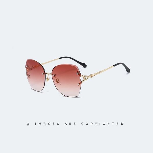 sunglasses female european and american personality ocean modeling irregular rimless glasses for men, White;black
sunglasses female european and american personality ocean modeling irregular rimless glasses for men, White;black