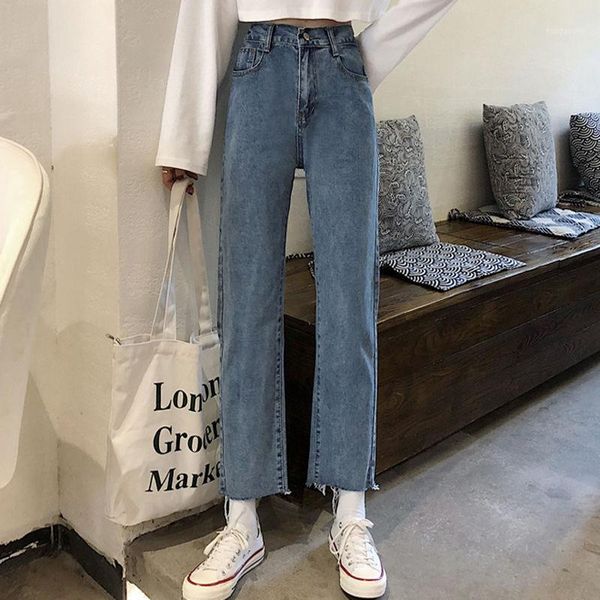 new arrival 2020 summer korea fashion high waist girl student loose vintage jeans all-matched casual denim wide leg pants s7271, Blue
new arrival 2020 summer korea fashion high waist girl student loose vintage jeans all-matched casual denim wide leg pants s7271, Blue