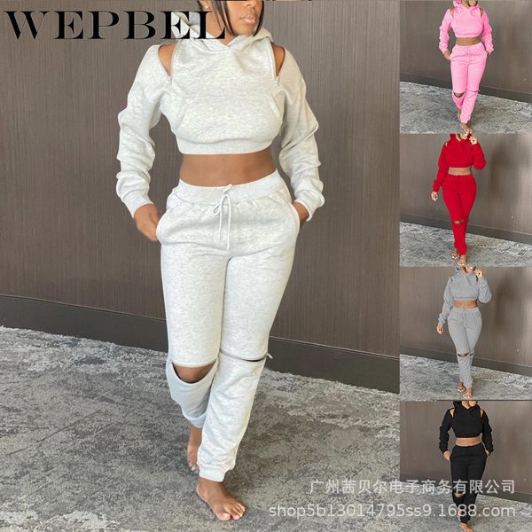 women autumn two piece set zipper shoulder sports jogger hoodies hooded crop sweatshirt trousers set ladies tracksuit q1210, Black;white
women autumn two piece set zipper shoulder sports jogger hoodies hooded crop sweatshirt trousers set ladies tracksuit q1210, Black;white